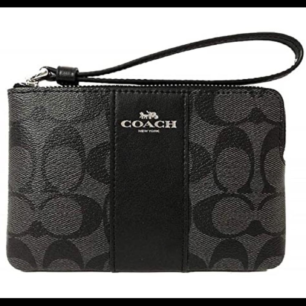 Coach wristlet, black - new in bag